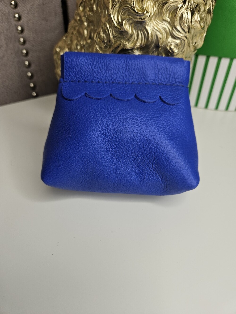 Portland Leather Goods Molino Blue Penny Pouch - Picture 4 of 11